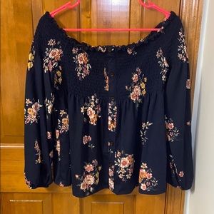 Floral long sleeve float shirt
